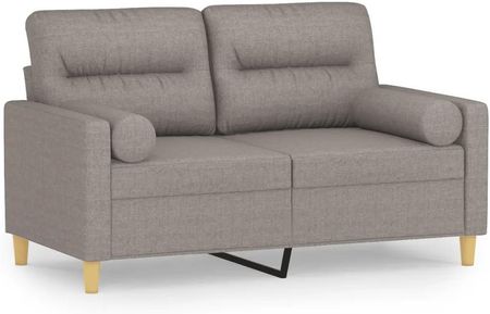 Vidaxl 2 Osobowa Sofa Z Poduszkami Taupe 120 Cm Tkanina 3200820 - zdjęcie 4