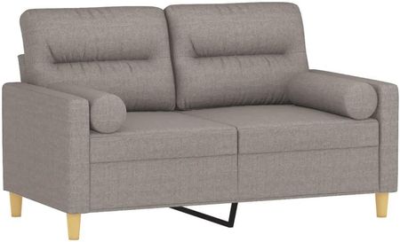Vidaxl 2 Osobowa Sofa Z Poduszkami Taupe 120 Cm Tkanina 3200820 - zdjęcie 6