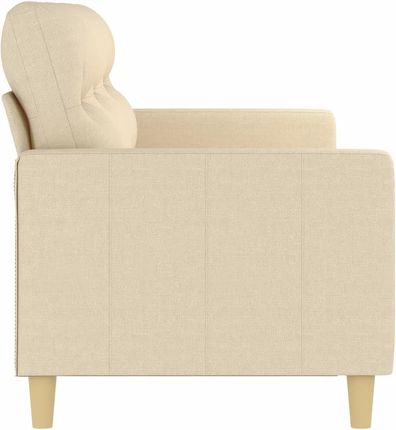 Vidaxl 3 Osobowa Sofa Kremowa 180 Cm Tapicerowana Tkaniną 1131408 - zdjęcie 3