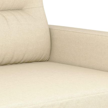 Vidaxl 3 Osobowa Sofa Kremowa 180 Cm Tapicerowana Tkaniną 1131408 - zdjęcie 4