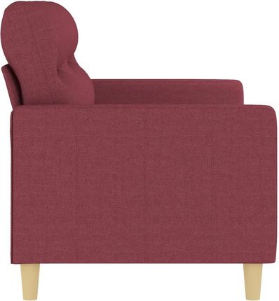Vidaxl Sofa 2 Osobowa Winna Czerwień 140 Cm Tapicerowana Tkaniną 359241 - zdjęcie 2