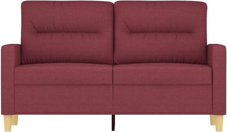 Vidaxl Sofa 2 Osobowa Winna Czerwień 120 Cm Tapicerowana Tkaniną 359233 - zdjęcie 2
