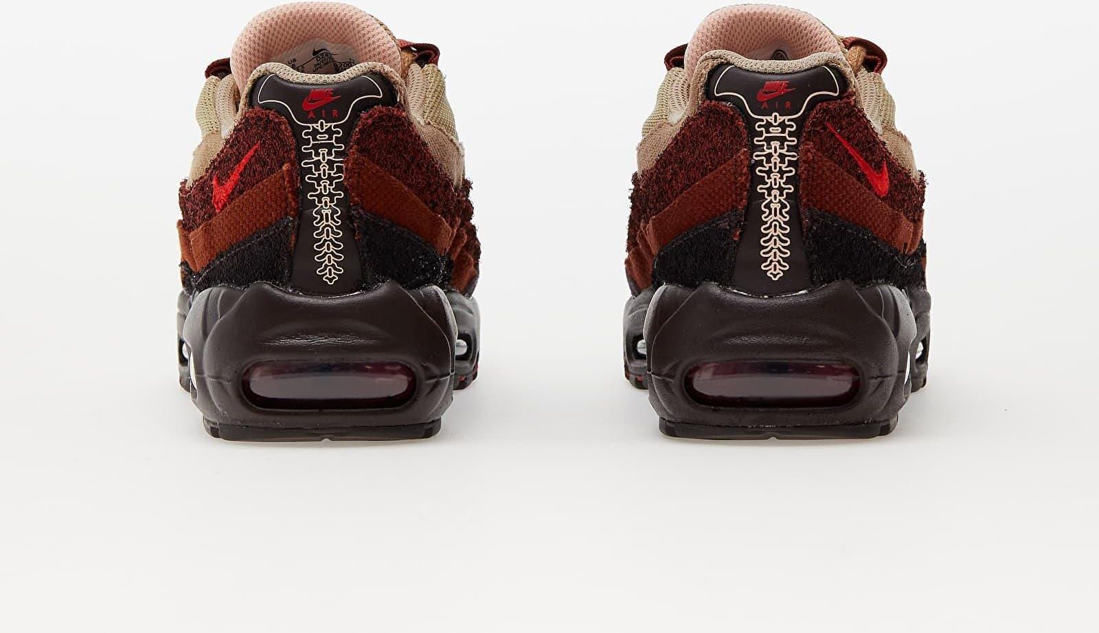 28.5㎝ Nike Air Max 95 OG Velvet Brown Buty męskie Nike Air Max 95 Velvet Brown/ University Red