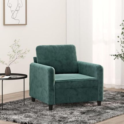 VidaXL Sofa Chair Dark Green 23.6" Velvet 1202380