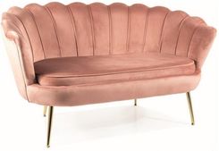 Zdjęcie Signal Sofa Camellia 2 Velvet Ant. Róż Bluvel 52/Złoty 15027 - Bydgoszcz