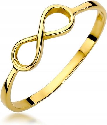 Złoty pierścionek 585 Nieskończoność infinity r.15