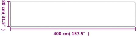 Vidaxl Chodnik Stylizowany Na Sizal Kolor Piaskowy 80X400 Cm 355793 - zdjęcie 3