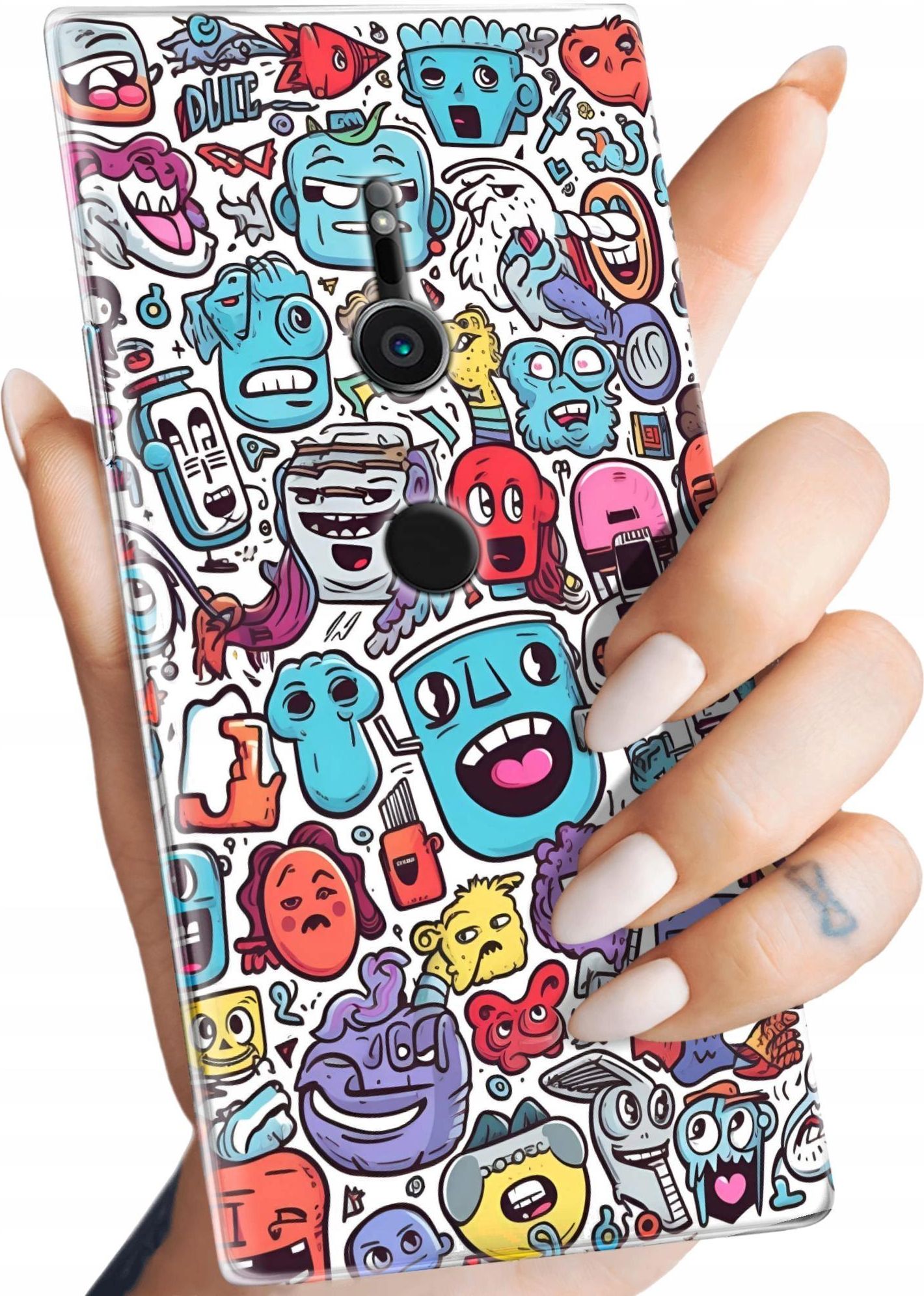 Hello Case Etui Do Sony Xperia Xz Wzory Doodle Zwierz Ta Potwory