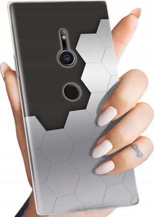 Hello Case Etui Do Sony Xperia Xz 2 Wzory Szare Metallic Grey