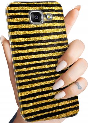 Hello Case Etui Do Samsung Galaxy A3 2016 Wzory Złoto Gold Rich