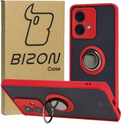 Bizon Etui Case Hybrid Ring Do Motorola Edge 40 Neo Czerwone