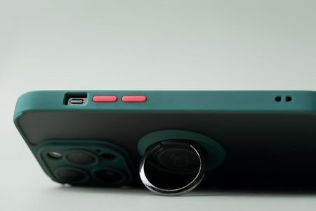 Bizon Etui Case Hybrid Ring Do Oppo A58 4G Ciemnozielone - zdjęcie 6