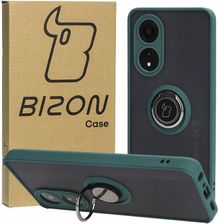 Bizon Etui Case Hybrid Ring Do Oppo A58 4G Ciemnozielone
