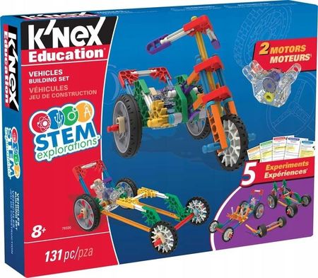 K'Nex Knex Klocki Konstrukcyjne 131El. 5 Modeli Pojazdy Silinik Edu