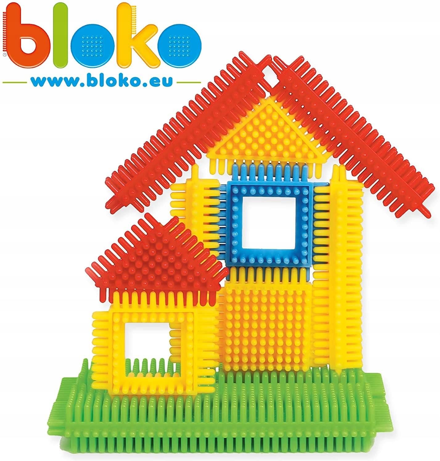 BLOKO Set 100 Pezzi Costruzioni Per Bambini Da 12 Mesi In Su - Blocchi Morbidi E Colorati Made In Europe - 3