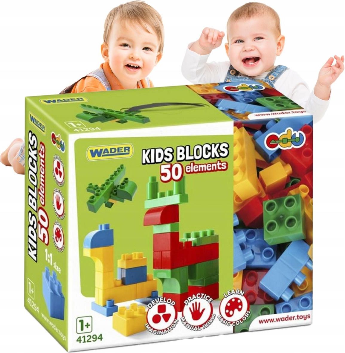 Wader Konstrukcyjne Klocki Zestaw Kreatywny Kids Blocks - ceny i opinie ...