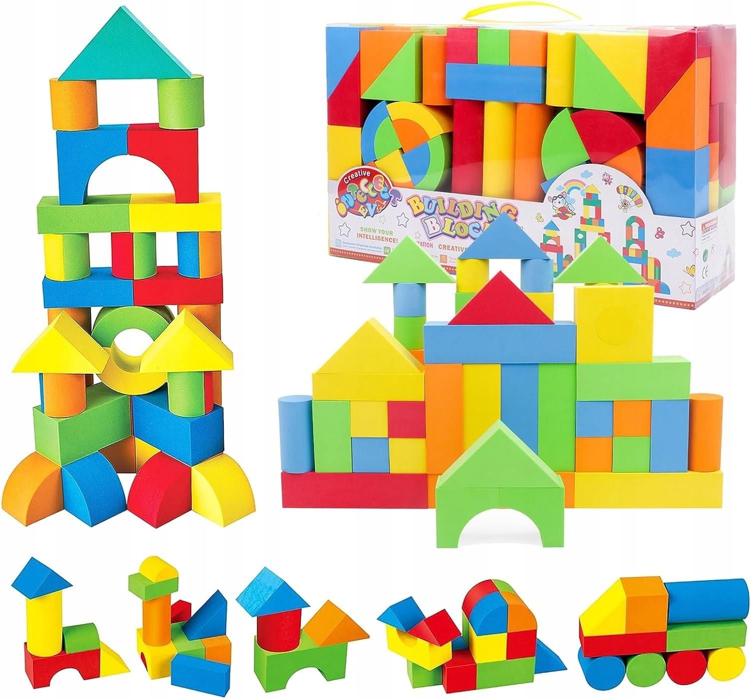 Deao Toys Klocki Piankowe Zestaw Klocków Dla Dzieci 131El. Puzzle