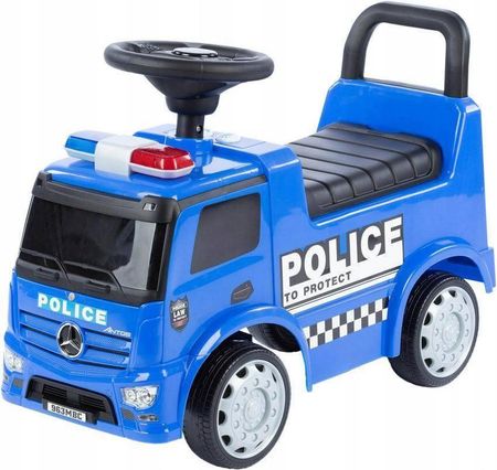 To-Ma Jeździk Mercedes Benz Policja Niebieski