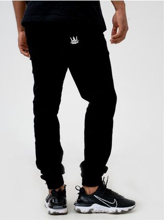 Spodnie Męskie Materiałowe Bawełniane Jogger Jakość Jigga Wear Czarne XXL