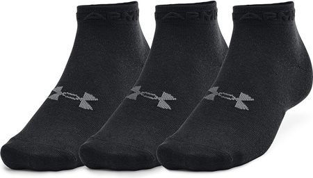 Under Armour Essential Low Cut 3-Pack Socks Black/ Black/ Pitch Gray