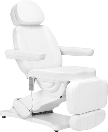 Sillon Elektryczny Fotel Kosmetyczny Classic 3 Silniki Z Podgrzewaniem Biały