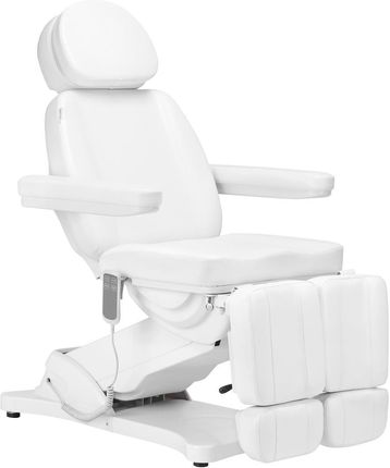 Sillon Elektryczny Fotel Kosmetyczny Classic 2 Silniki Pedi Biały