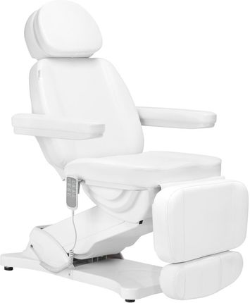 Sillon Elektryczny Fotel Kosmetyczny Classic 4 Silniki Z Kołyską Biały
