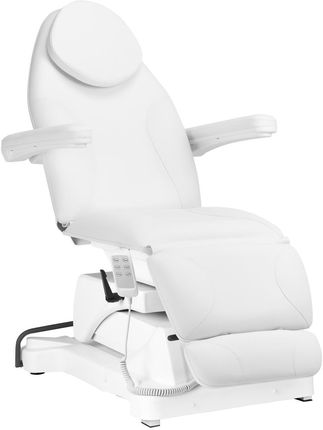 Sillon Fotel Kosmetyczny Elektryczny Basic 3 Siln. Obrotowy Biały