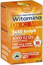 Zdjęcie Asepta Witamina D3 K2 Mk7 D3 4000Iu K2 100Mcg Krople 100ml - Cybinka