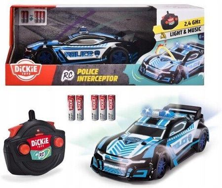 Dickie Toys Samochód Zdalnie Sterowany Rc Police Interceptor