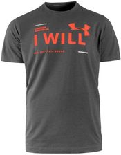 Zdjęcie Under Armour Koszulka I Will Ss T Shirt Men Grey Orange - Kłobuck