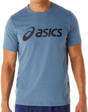 Zdjęcie Asics Koszulka Big Logo Tee Men Steel Blue Performance Black - Zawadzkie