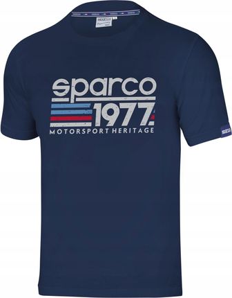 Sparco Koszulka T-Shirt Męska 1977 Granatowa