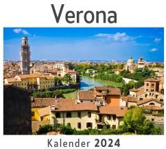 Verona (Wandkalender 2024, Kalender DIN A4 quer, Monatskalender im 