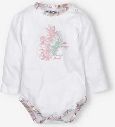 Body niemowlęce MAGIC FLOWERS z bawełny organicznej dla dziewczynki
