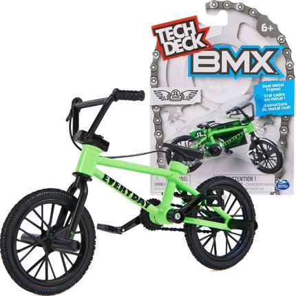 Tech Deck Mały Zestaw Fingerbike Bmx Mini Rower Na Palce Zielony Se Bikes + Naklejki