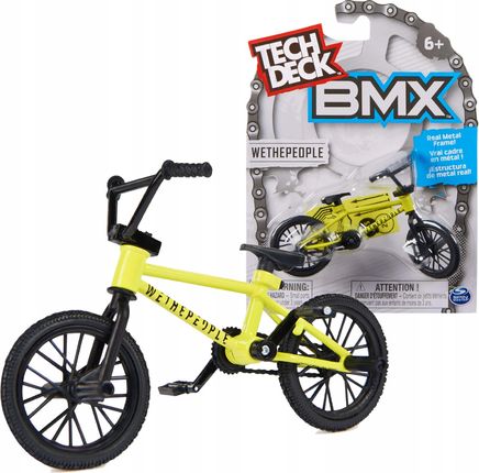 Tech Deck Mały Zestaw Fingerbike Bmx Mini Rower Żółty Wethepeople +Naklejki