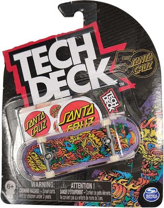 Tech Deck Deskorolka Fingerboard Santa Cruz Lew + Naklejki