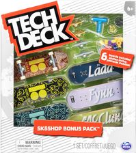 Zdjęcie Tech Deck Zestaw Sk8Shop 6 Deskorolek Bonus Pack Planb + Akcesoria - Praszka