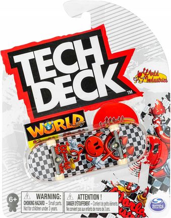 Tech Deck Deskorolka Fingerboard World Industries Naklejki