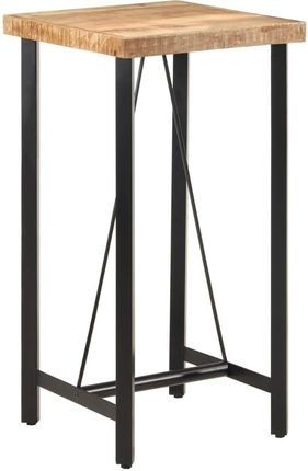 Vidaxl Stolik Barowy 55X55X107 Cm Lite Drewno Mango I Żelazo