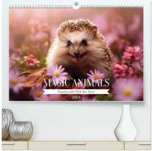 Magic Animals (hochwertiger Premium Wandkalender 2024 DIN A2 quer), Kunstdruck in Hochglanz