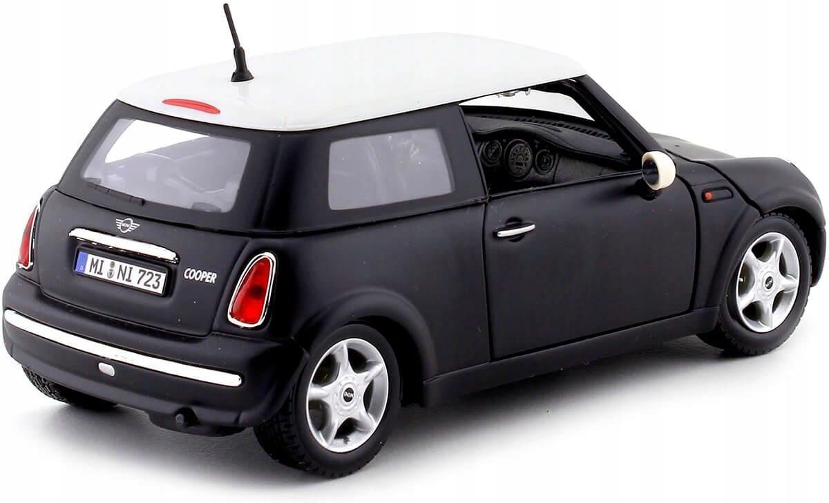 Maisto Mini Cooper R50 Model Metalowy 1/24 Czarny Matowy Biały Dach ...