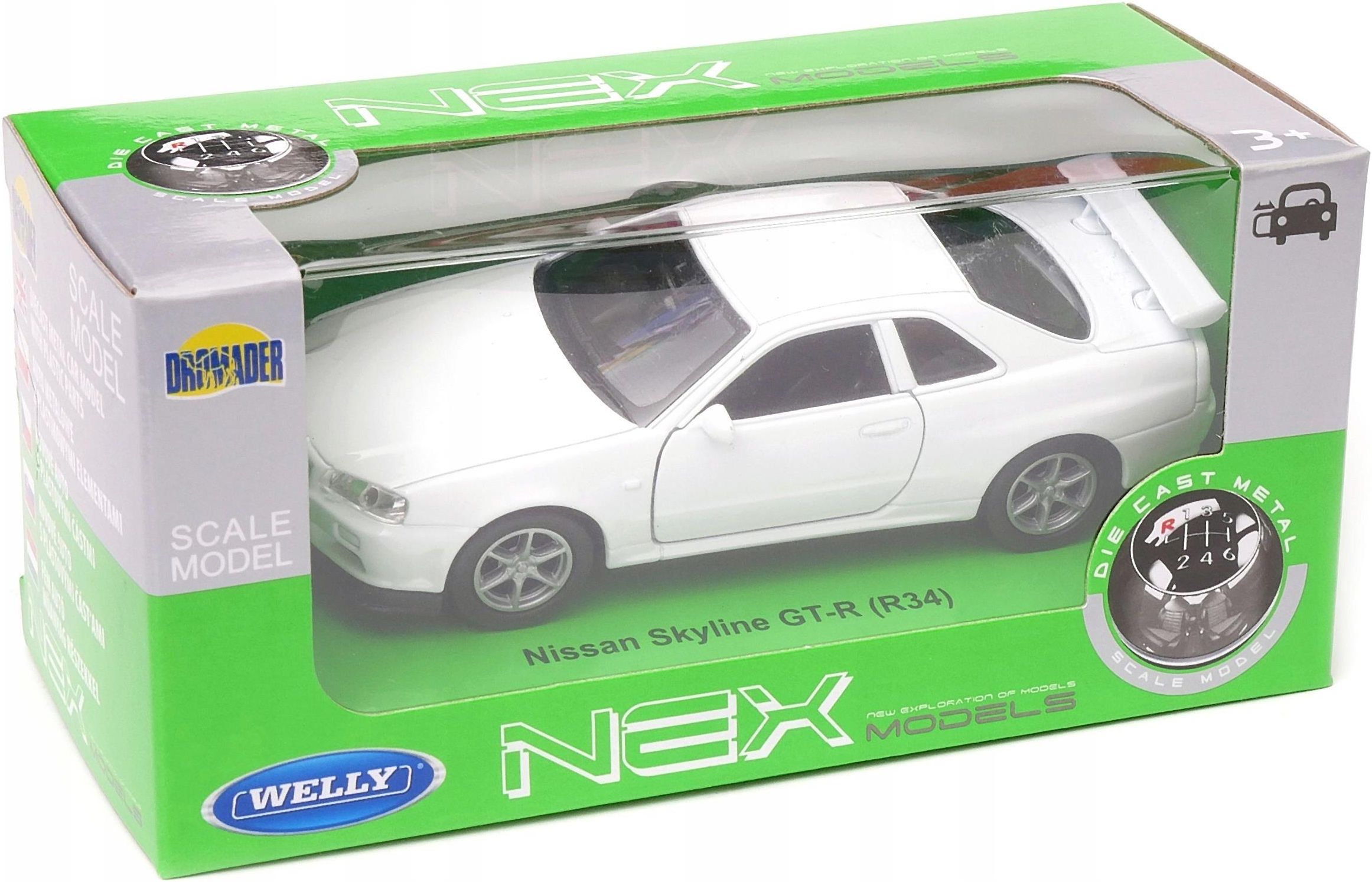 WELLY Nissan Skyline Gt-r R34 1/24 Ölçek *c&c Model Garage* Diecast