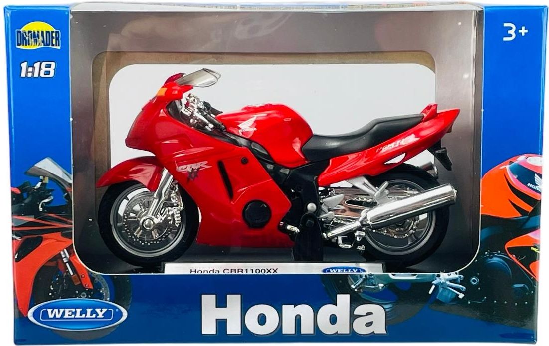 Welly Honda Cbr 1100Xx Czerwony 1:18 Motocykl Model - Ceny i