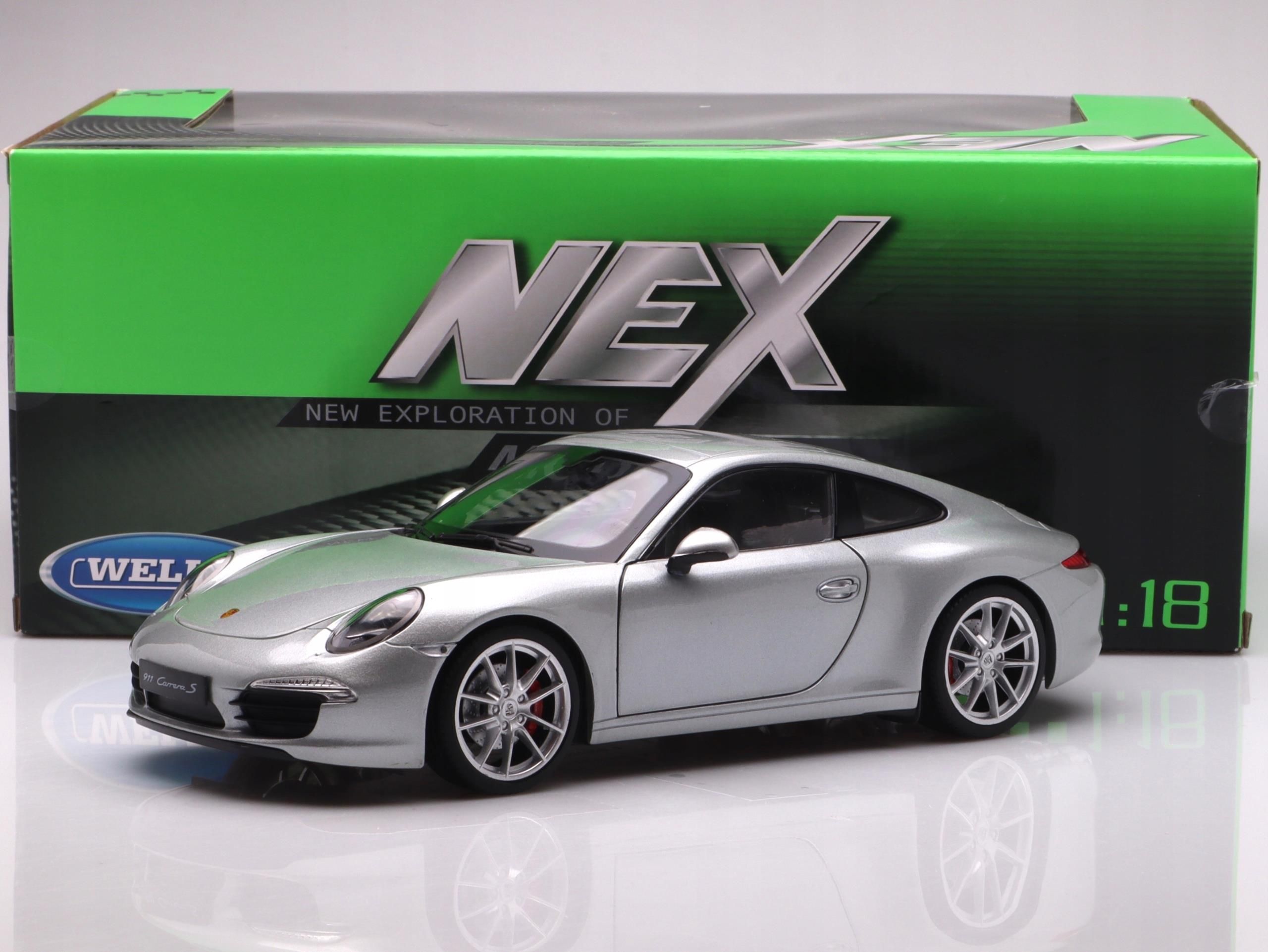 ミニカー Welly Porsche 911 (991) Carrera S 1/18 WELLY PORSCHE 911 (991) CARRERA S CZERWONY 1:18 NOWY