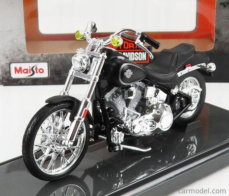 Harley-Davidson FLSTS 1:10 白赤 ① Maistno Harley Davidson Heritage Springer FLSTS Model Diecast