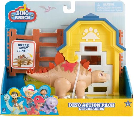 Jazwares Dino Ranch Action Pack Zestaw Zagroda Figurka Akcji Stegosaurus