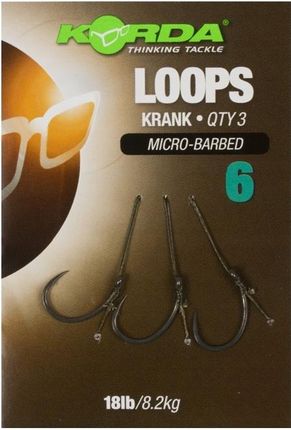 Korda Krank Loop Ready Tied Rigs 8 18Lb 3 Przypony KCR116