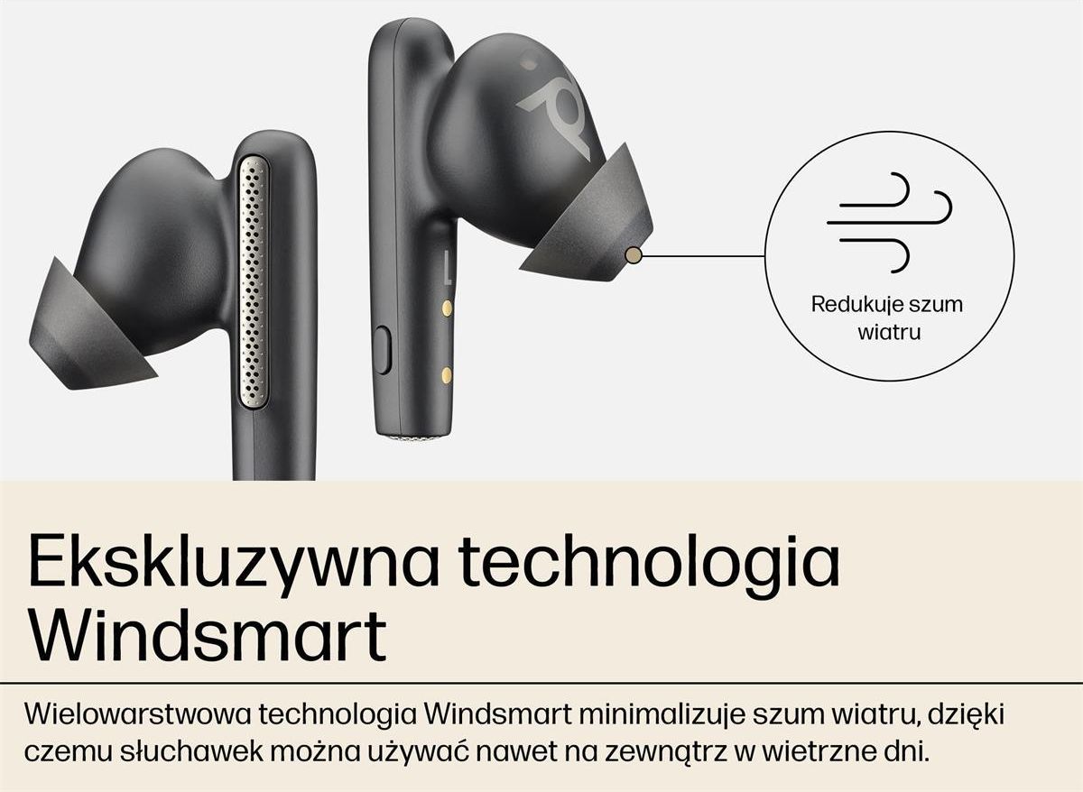 Q2874　Poly Voyager Free 60 UC ブラック Słuchawki Poly Voyager Free 60+ UC (Plantronics) — Redukcja